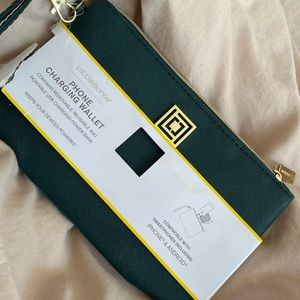 Phone charging wallet
